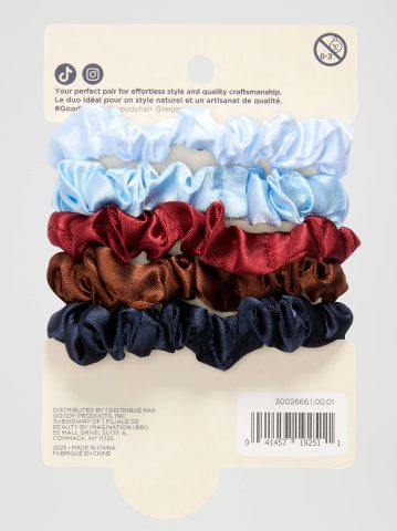 Women's Goody x Lee Satin Thin Hair Scrunchies, 5ct