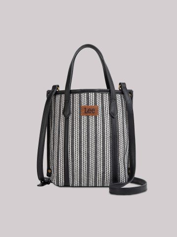 Women's Tall Stripe Logo Handbag