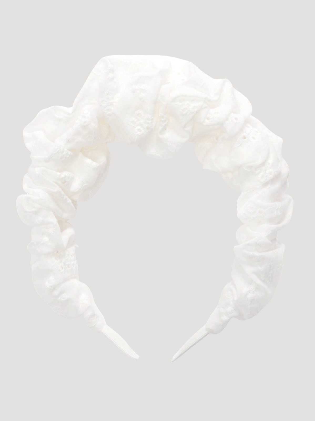 Women's Goody x Lee White Ruched Headband, 1ct - view 2