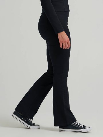 Women's High Rise Seamed Pull On Bootcut Pant