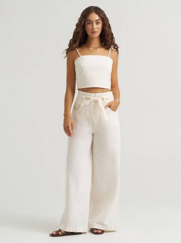 Women's Detachable Straps Linen Tube Top