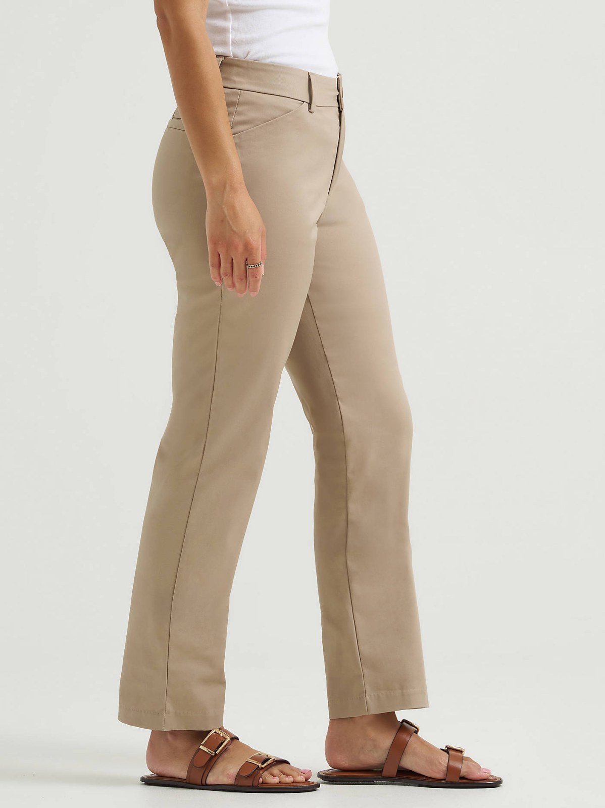 Women's Wrinkle Free Relaxed Fit Straight Leg Pant - view 4