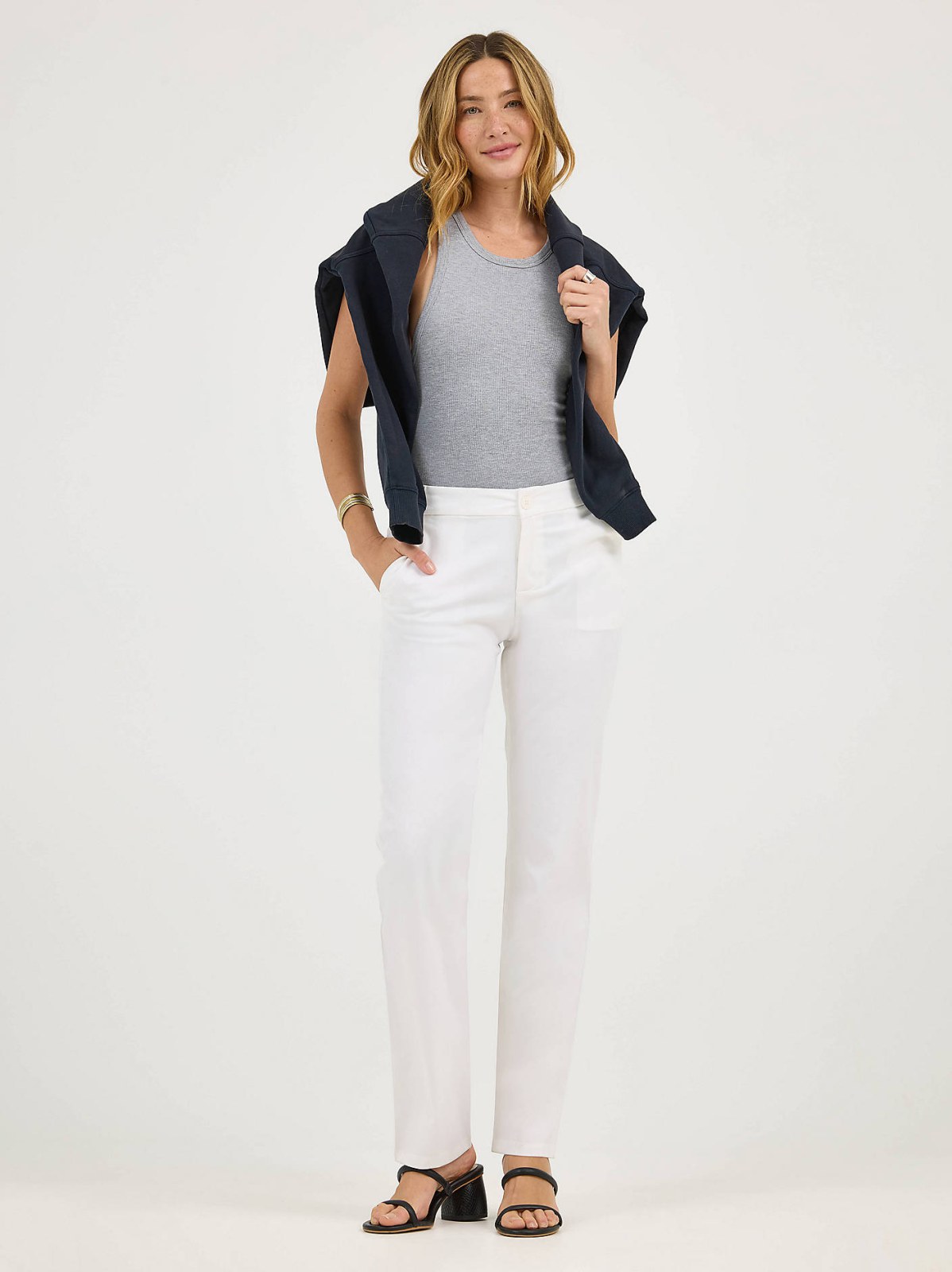 Women's Wrinkle Free Relaxed Fit Straight Leg Pant