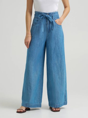 Women's High Rise Pleated Linen Trouser Pant