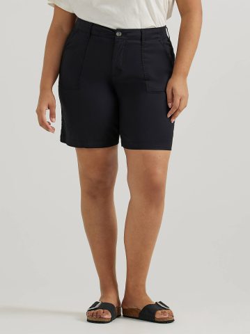 Women's Ultra Lux Comfort with Flex-To-Go Relaxed Fit Utility Bermuda (Plus)