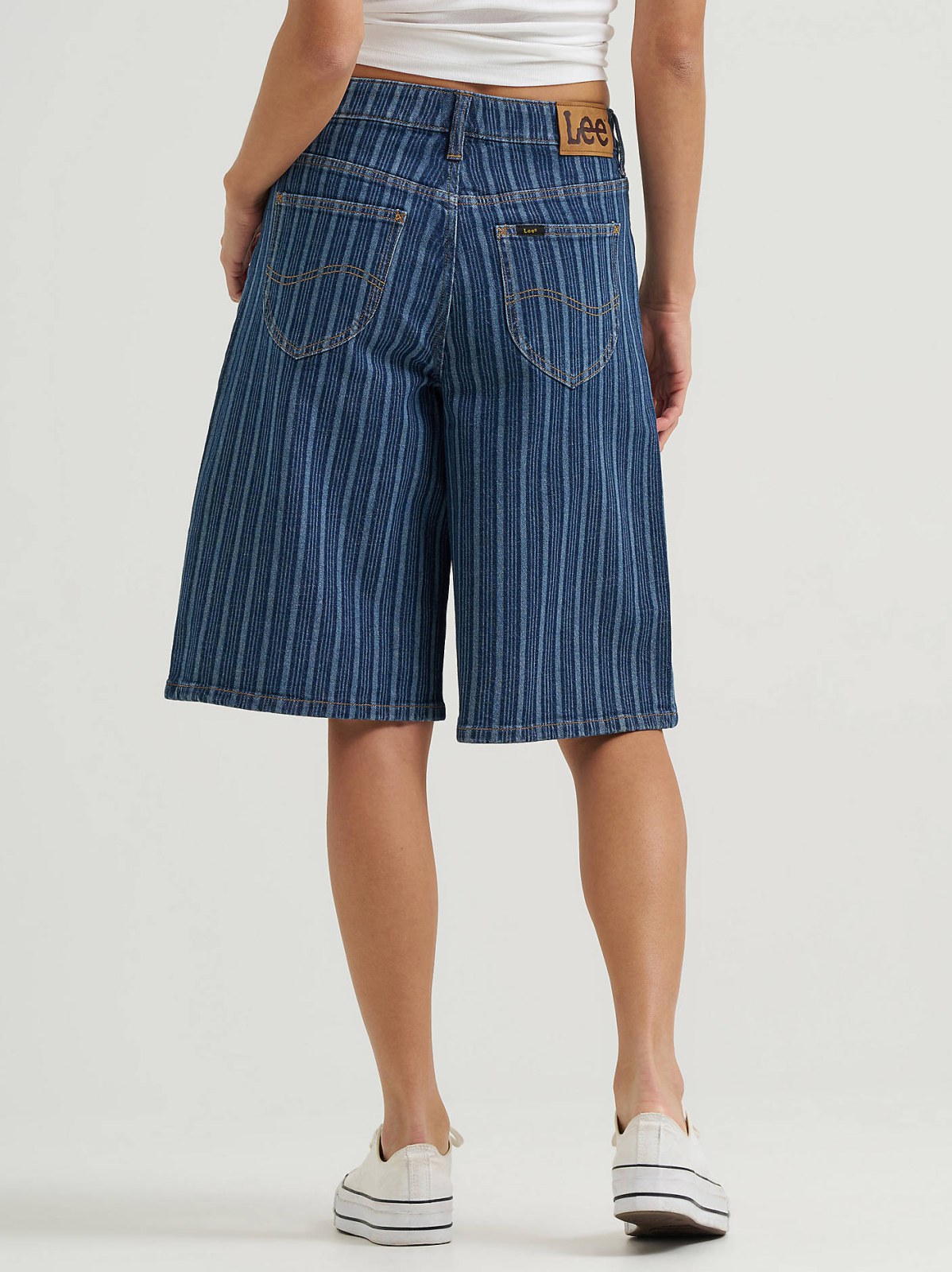 Women's Long Denim Short - view 4