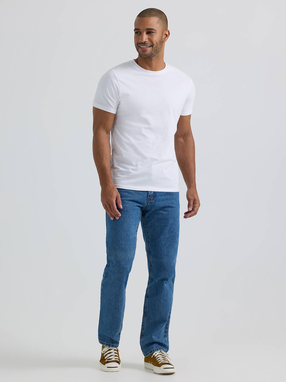 Men's 100% Cotton Regular Fit Straight Leg Heavyweight Jean