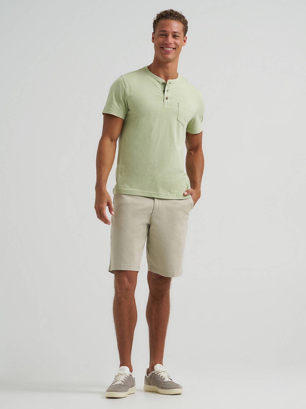 Men's Short Sleeve Jersey Henley - view 4