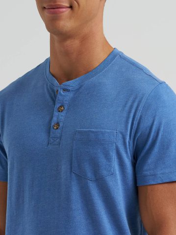Men's Short Sleeve Jersey Henley