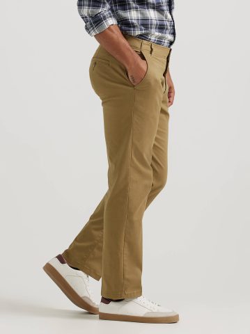 Men's Extreme Motion Flat Front Khaki Pant
