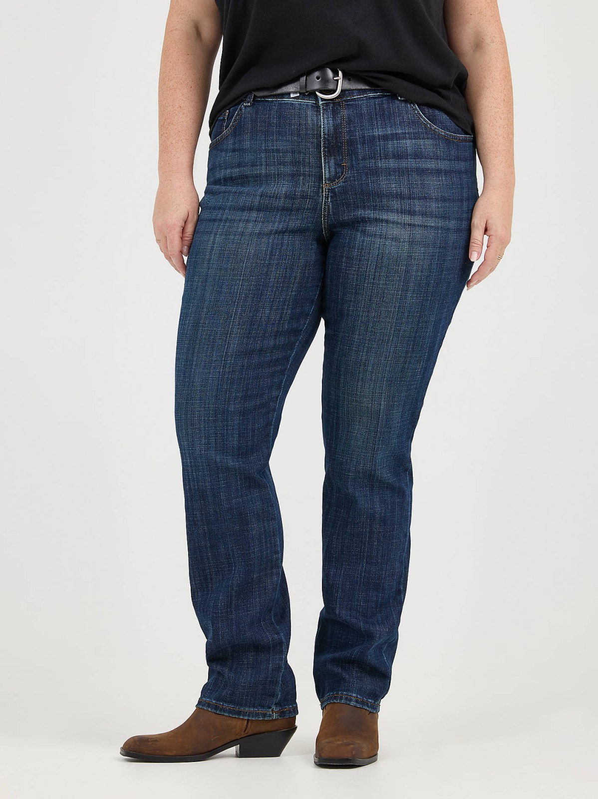 Women’s Stretch Relaxed Fit Straight Leg Jean (Plus) - view 2