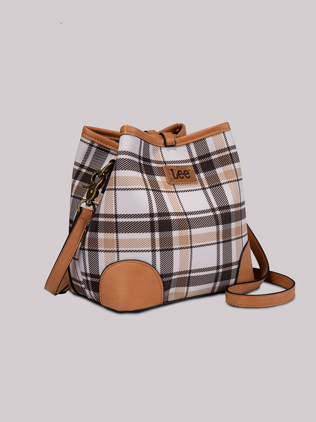 Women's Plaid Logo Handbag - view 5