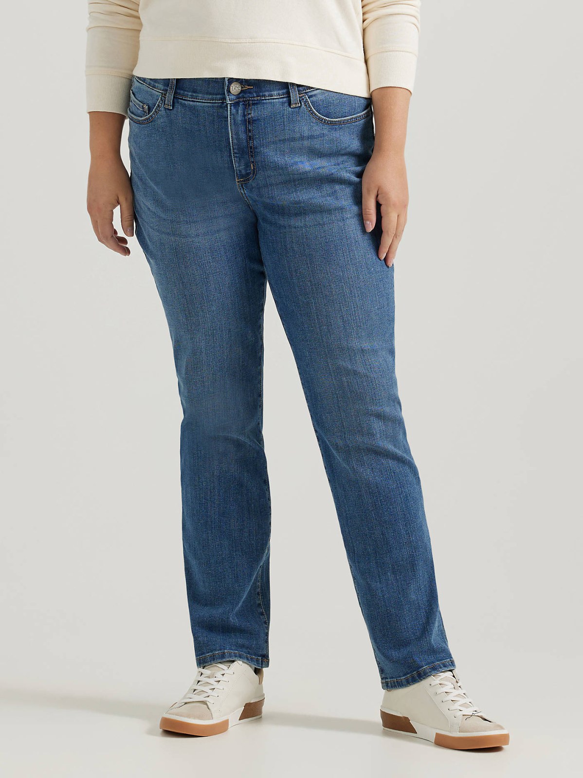 Women's Ultra Lux Comfort with Flex Motion Straight Jean (Plus) - view 2