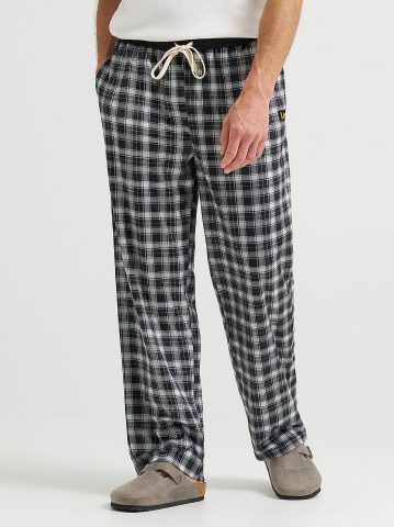 Men's Plaid Lounge Pant with Contrast Waistband — alternate view