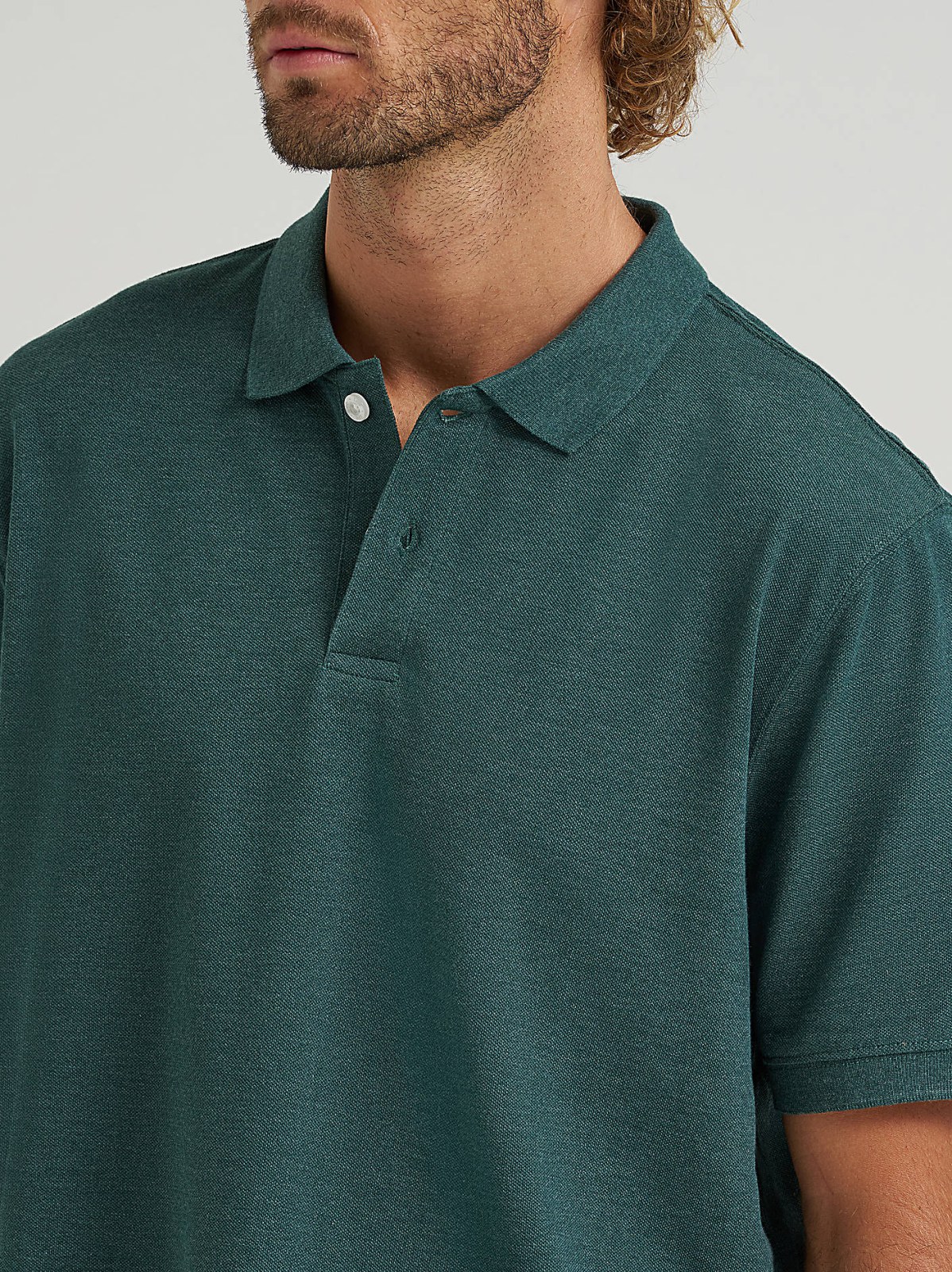 Men's Solid Mini Pique Polo Shirt - view 4