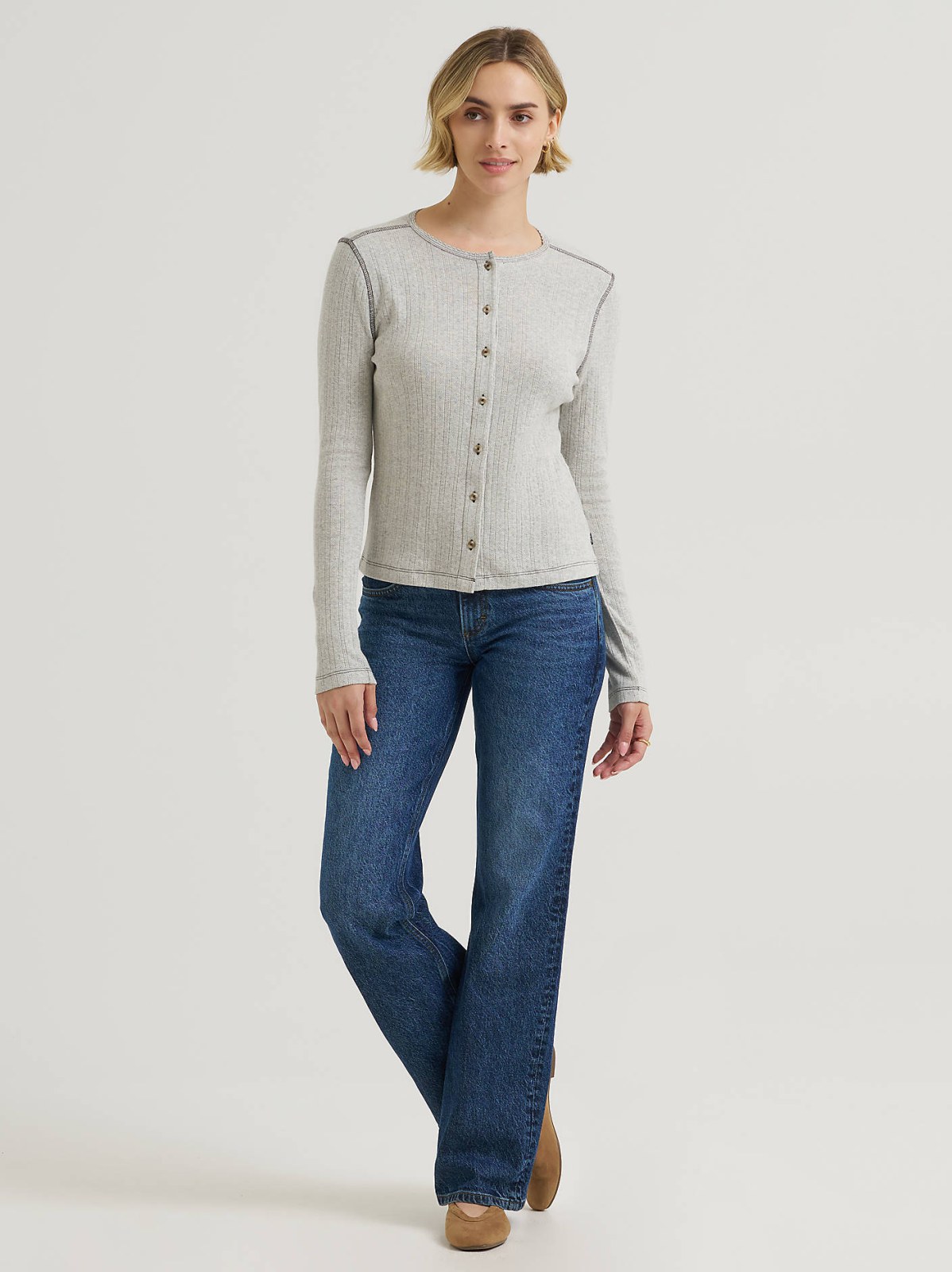 Women's Pointelle Cardigan Sweater - view 4