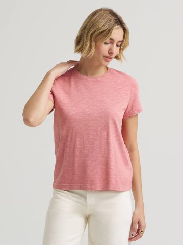 Women's Solid Crew Neck Tee — alternate view