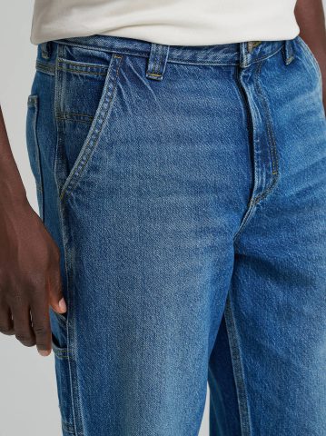 Men's 100% Cotton Loose Straight Carpenter Jean
