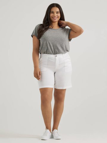 Women's Ultra Lux Comfort with Flex-To-Go Relaxed Fit Utility Bermuda (Plus)