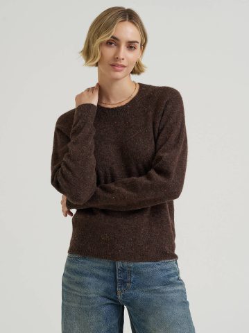 Women's Wool Blend Solid Sweater