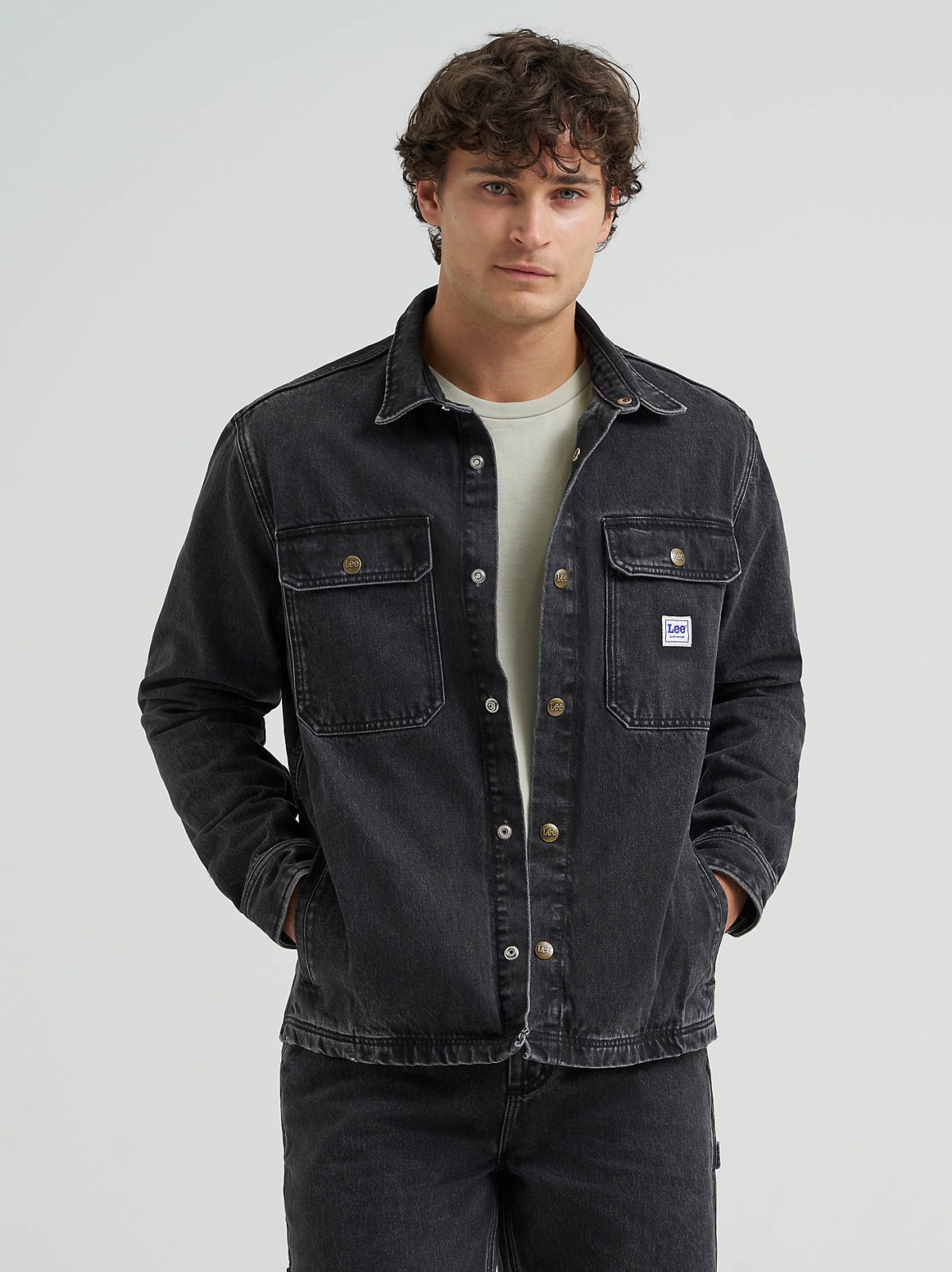 Men's Relaxed Fit Workwear Denim Overshirt