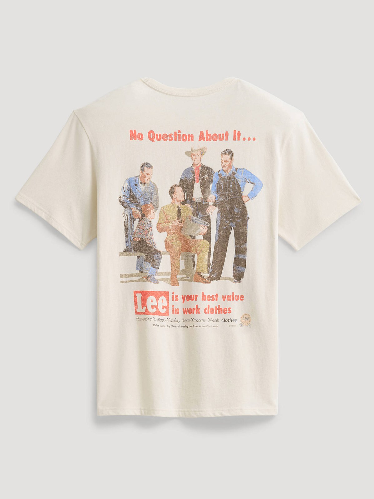 Men's No Questions Vintage Graphic Tee