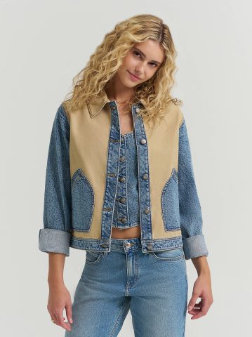 Women's Mixed Media Jacket