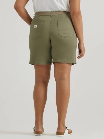 Women's Ultra Lux Comfort with Flex-To-Go Relaxed Fit Utility Bermuda (Plus)