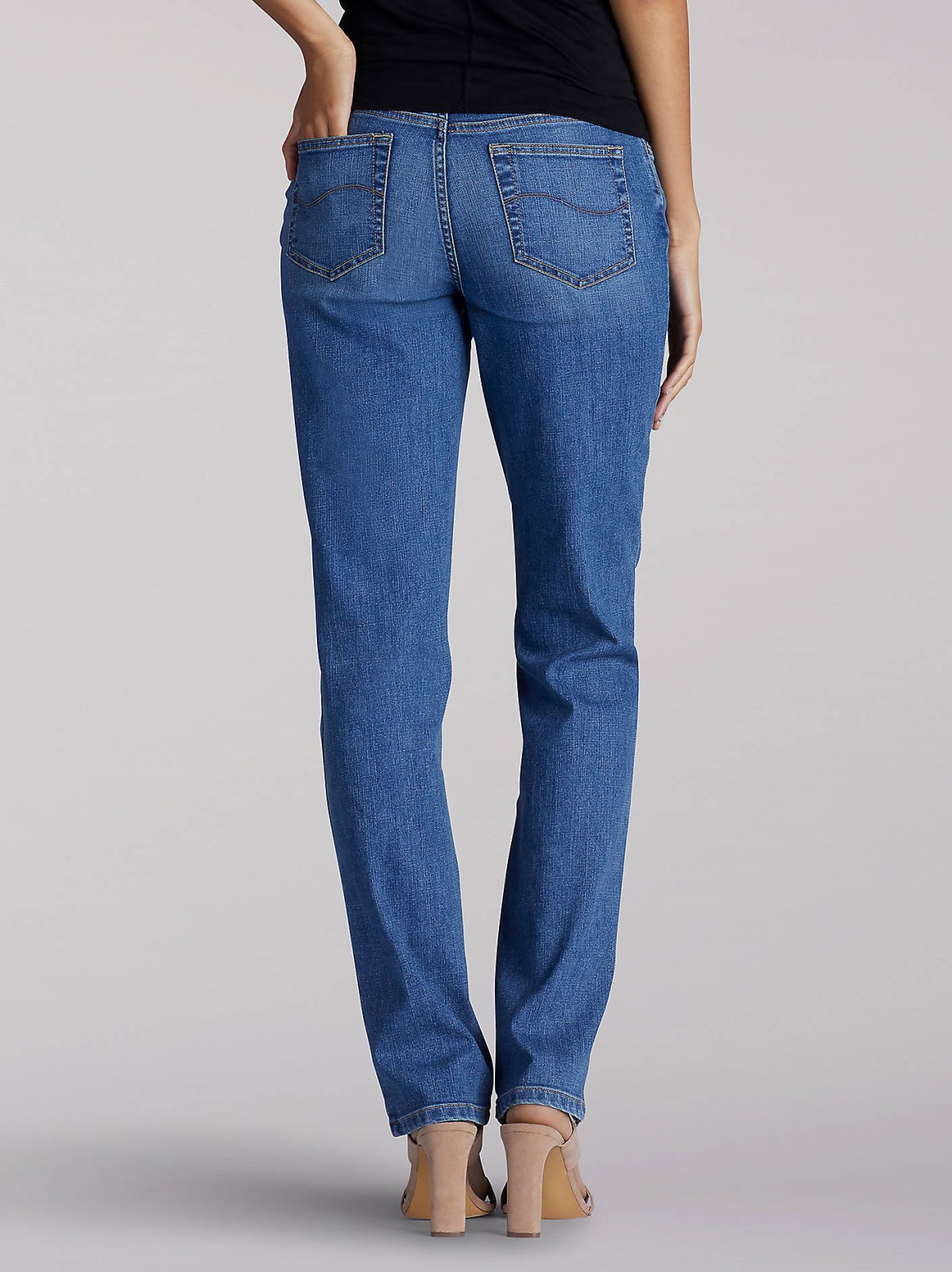 Women’s Stretch Relaxed Fit Straight Leg Jean (Petite) - view 2
