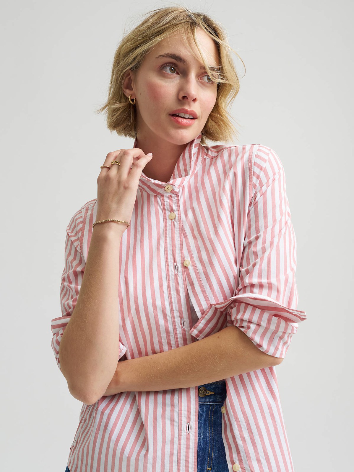 Women's Classic Pocketless Button Down Shirt - view 2