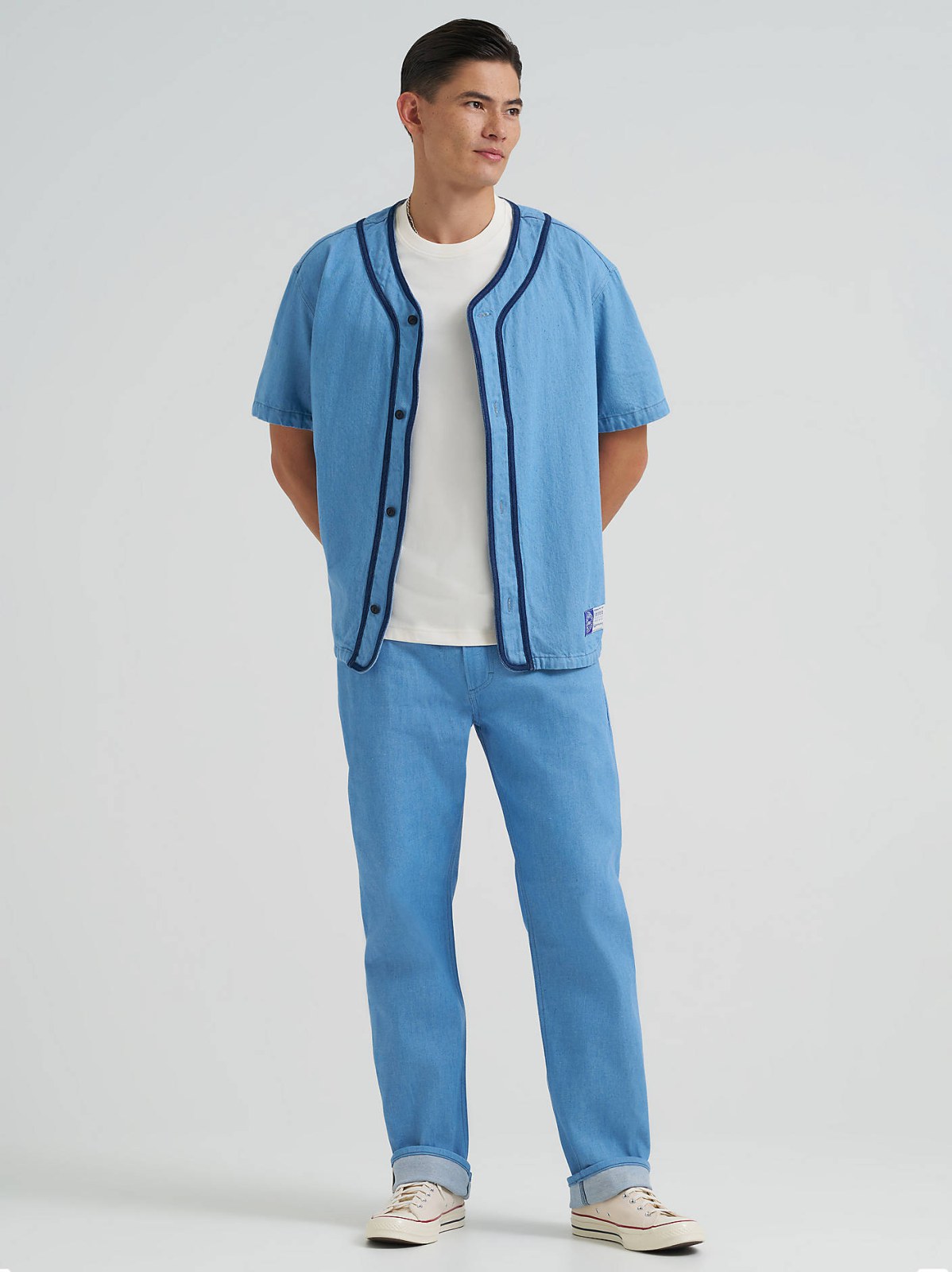 Men's Lee 101 Oversized Button Down Baseball Shirt - view 3
