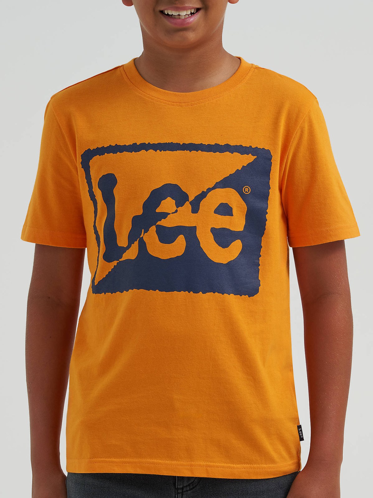 Boy's Split Square Logo Tee - view 3