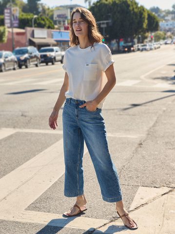 Women's Legendary Wide Leg Crop Jean