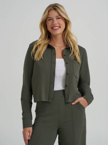 Women's All Purpose Solid Knit Button Down Shirt Women's All Purpose Solid Knit Button Down Shirt