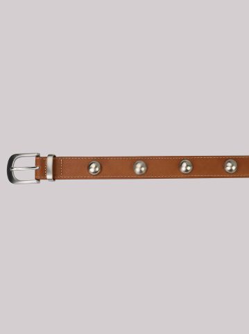 Women's Tumbled Dome Studs Belt — alternate view