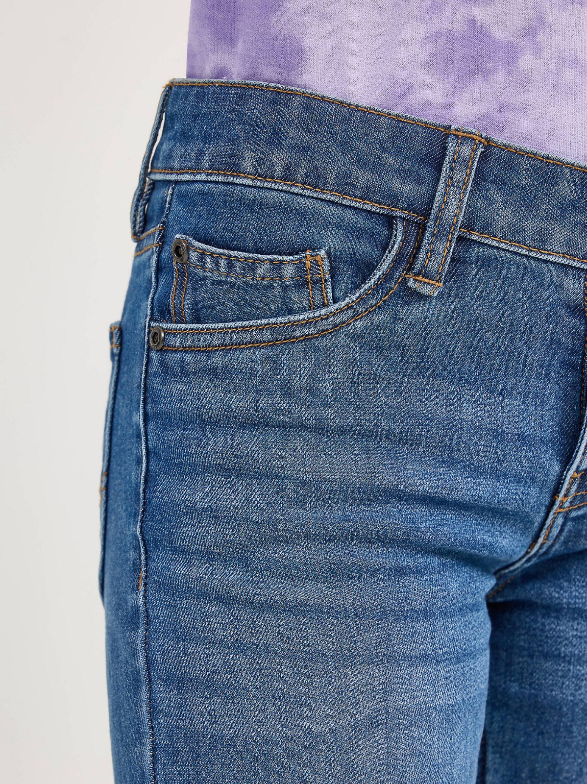 Girl's Distressed Wide Leg Jean - view 6