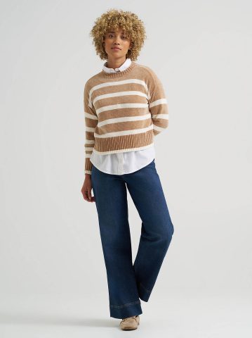 Women's Striped Chenille Sweater