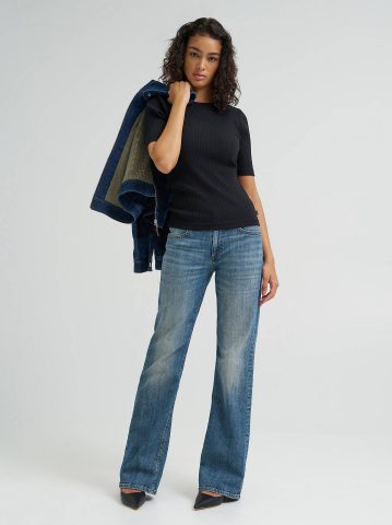 Women's Fitted Rib Knit Tee