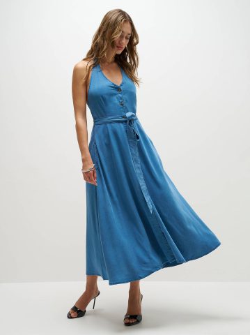 Women's Lee® x Marilyn Monroe Chambray Halter Dress — alternate view