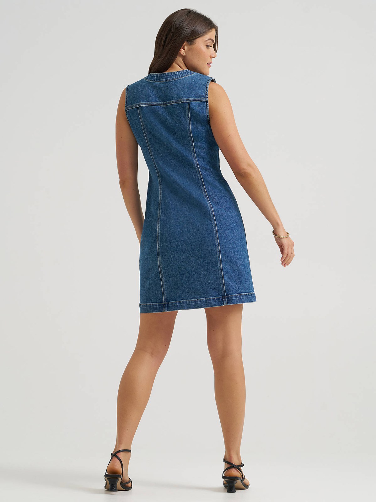 Women's V-Neck Seamed Rider Dress - view 2