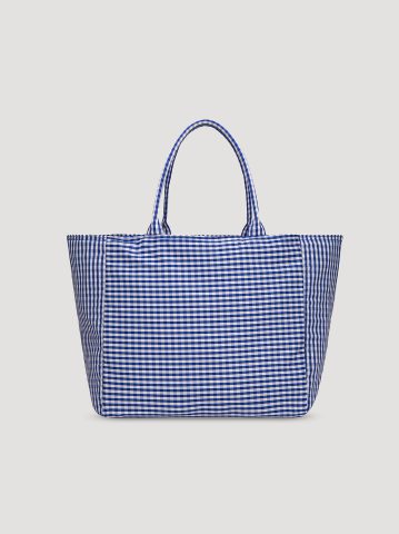 Women's Gingham Tote Bag
