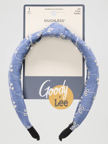 Women's Goody x Lee Denim Headband with Knot, 1ct