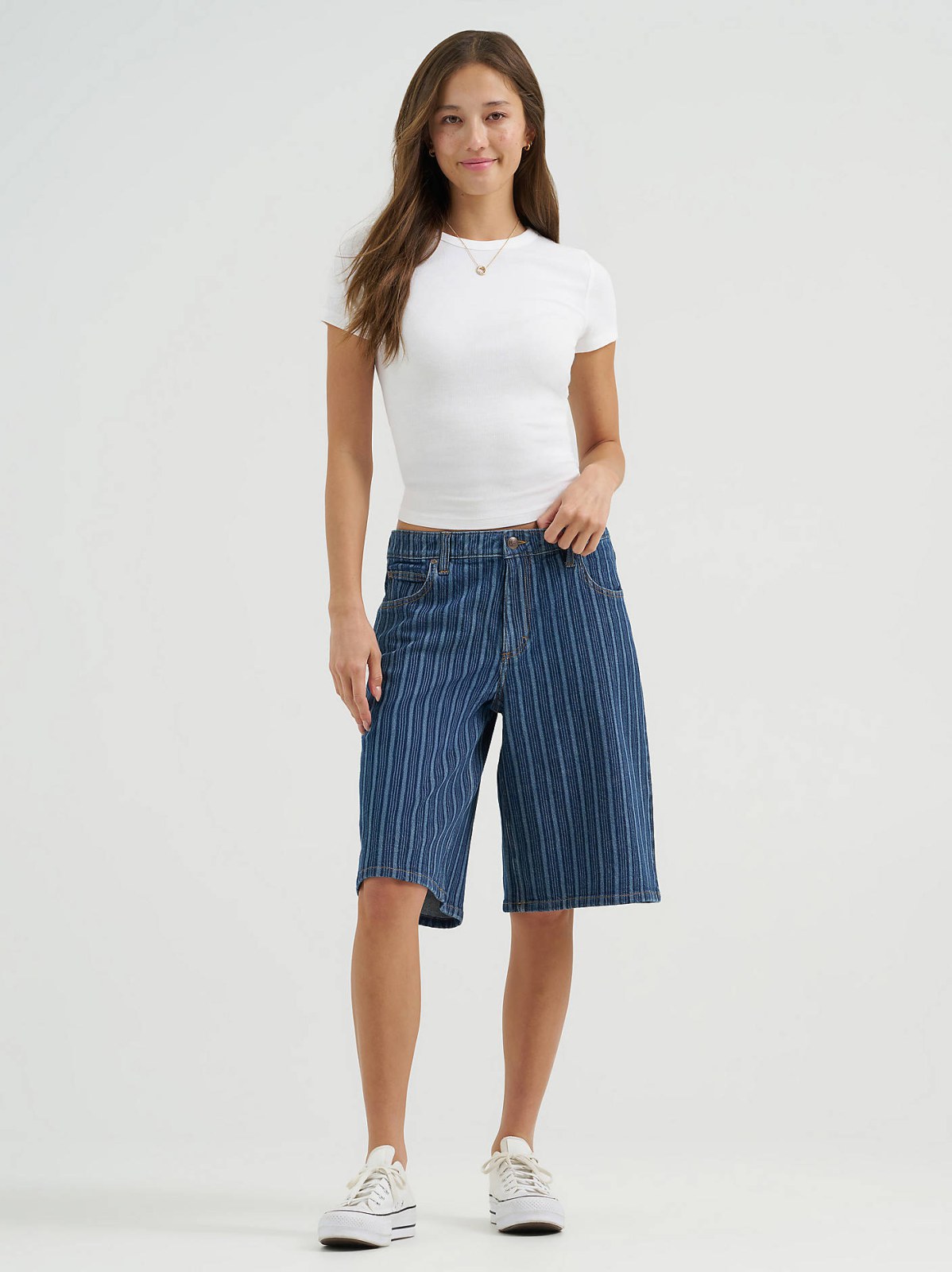 Women's Long Denim Short - view 8