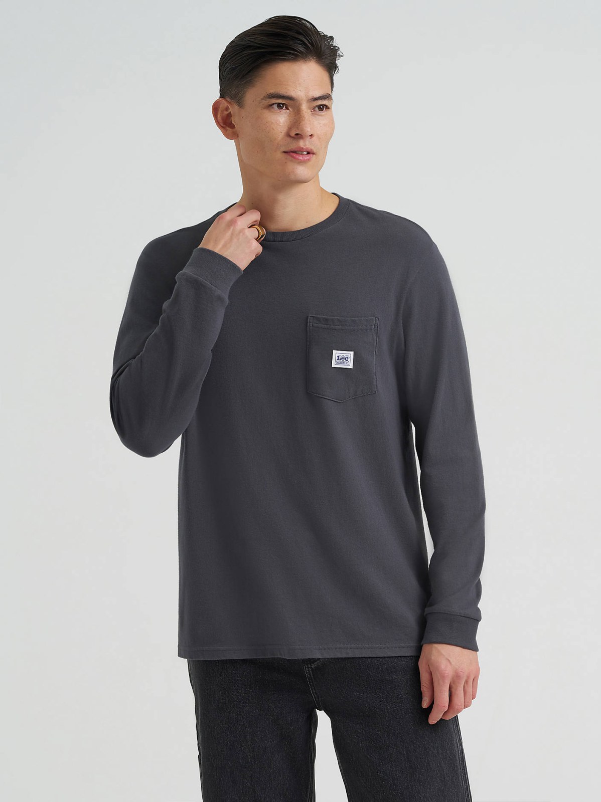 Men's Long Sleeve Workwear Pocket Tee - view 2