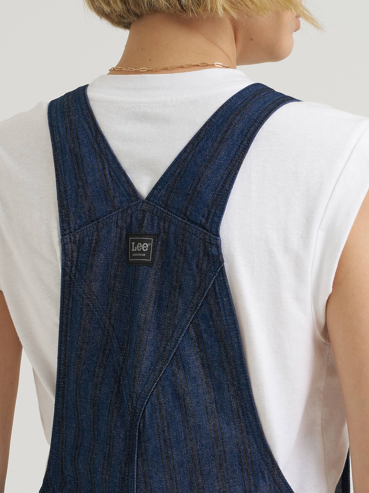 Women's Premium Hickory Stripe Slim Straight Overall - view 6